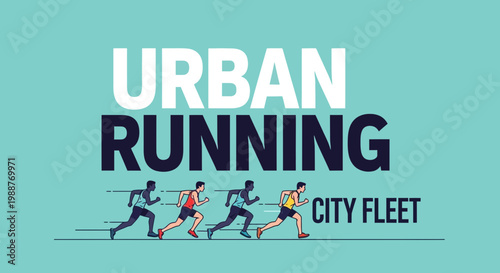 Urban Athletes Racing: A Vibrant Depiction of City Fleet and Athletic Endeavor