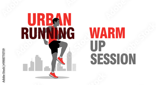 Urban Racer Preparing For His Workout With Warm Up Session In The City Atmosphere