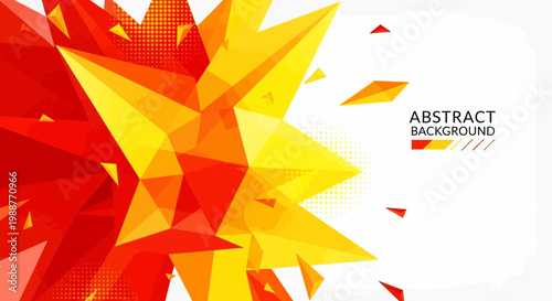 Vibrant Geometric Explosion Abstract Background With Sharp Edges