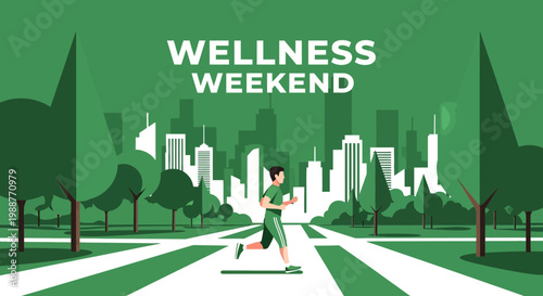 Urban Wellness Weekend: A Runner's Journey Through City Parks, Focusing Health and Wellbeing