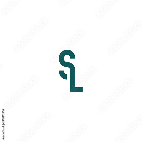 Green letter S with hanging lowercase L