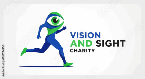 Vision Enhanced Charity Logo Depicting Awareness and Sight Improvement Initiatives