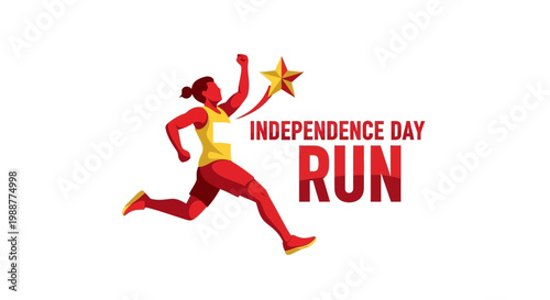 Victory Runner Celebrates Independence Day With A Star Ascending