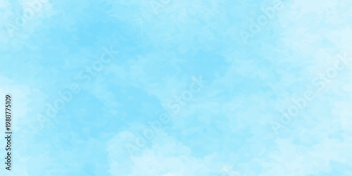Soft Light Blue Background with White Clouds Vector Graphic