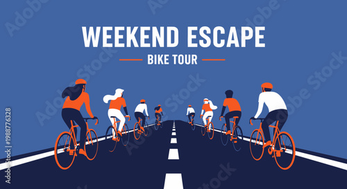 Weekend Cycling Adventure: A Group Bike Tour Through Scenic Landscapes for Recreation