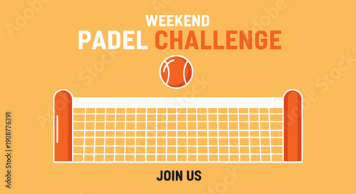 Weekend Padel Challenge Competition Announcement Graphic