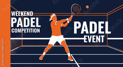 Weekend Padel Competition Event Graphic Design