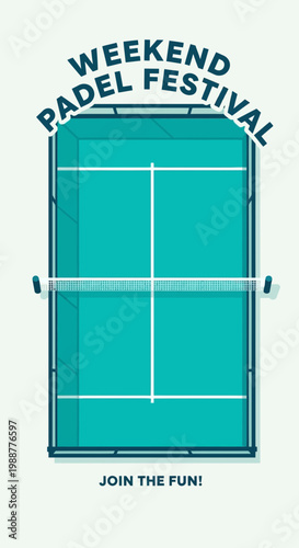 Weekend Padel Festival Event Promotion Graphic Design