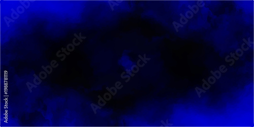 Dark blue and black abstract watercolor texture background with moody smoky atmospheric paint splash effect