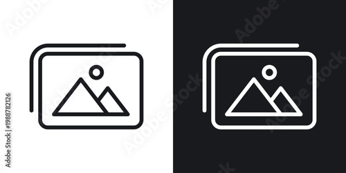 Image not an available icons set in black and white stroke lines