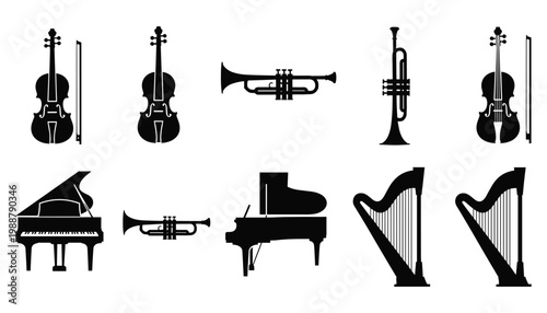 Set of 21 minimalist dog silhouettes featuring various breeds and poses including standing sitting and walking for pet logos