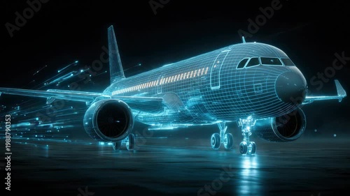 Explore the features of a futuristic airplane in a digital environment showcasing speed and technology in a unique way