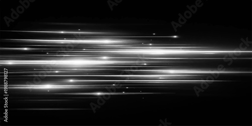 Illuminating trails of light streak across a darkened canvas, creating an atmosphere of speed and energy, evoking a sense of forward motion and technological advancement.