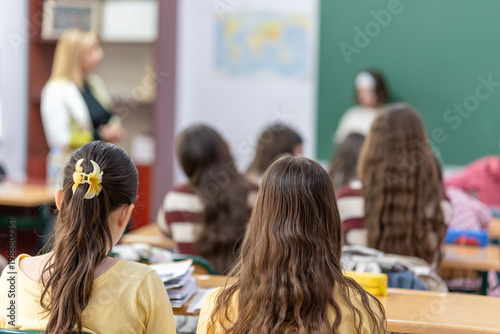 School children are actively involved in the learning process