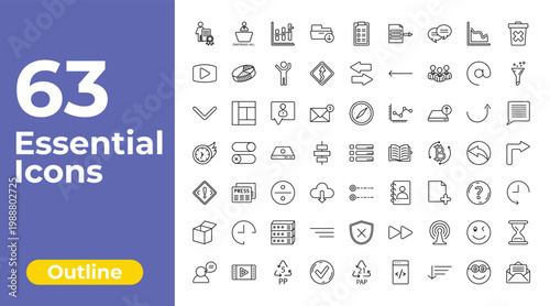 outline user interface icons set - download archive, opposite directions, sand clock. editable vector for web and mobile ui