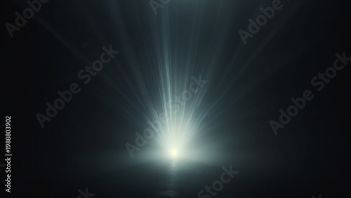 Focused Spotlight Beam With Soft Glow