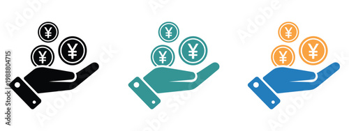 Photos Hand Dropping Turkish Lira Coins Icons Currency Money Exchange Finance Payment V