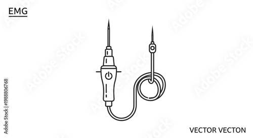 EMG Needle Electrode for Electromyography Medical Diagnostic Test