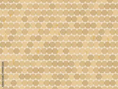 Honeycomb Honey Drip Hexagon Pattern Background