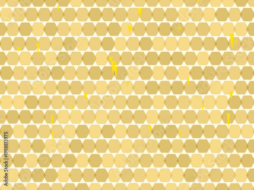 Organic Honeycomb Drip Pattern Natural Design