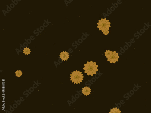Industrial Steampunk Gears Clockwork Pattern Design