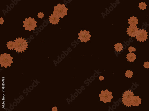 Steampunk Gears Mechanical Pattern Industrial Background