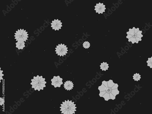 Mechanical Gear Steampunk Pattern Vintage Background