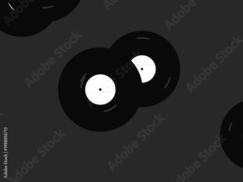 Vinyl Record Groove Pattern Retro Music Background