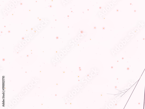 Cherry Blossom Sakura Pink Flower Pattern Design Backdrop