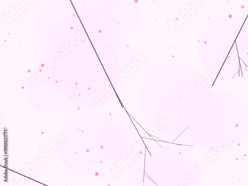 Cherry Blossom Sakura Pink Flower Pattern Design Backdrop