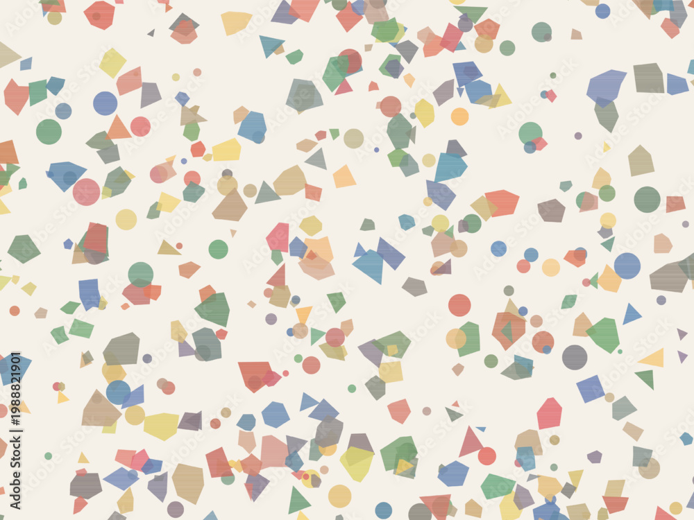 Obraz premium Colorful Terrazzo Fragments Organic Stone Mosaic Background
