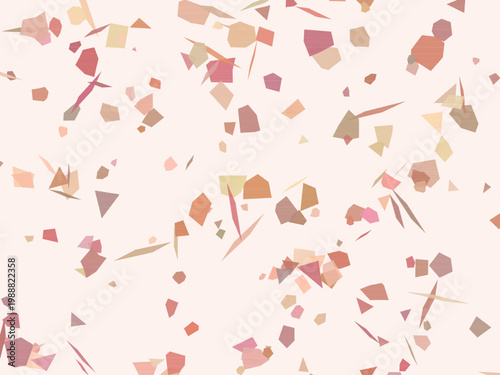 Pastel Terrazzo Texture Scattered Fragments Surface Design
