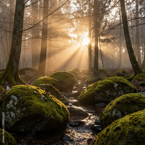 morning in the forest
