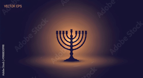 Illuminated menorah symbolizing Chanukah celebration and religious observance