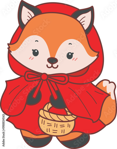 Cute set of Fox sticker with activity. Fox with variation of halloween theme