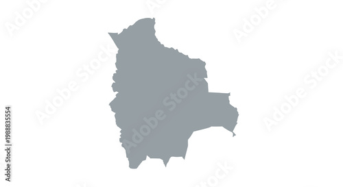 A grayscale silhouette depicting the geographical outline of the nation of suriname high quality professional detailed