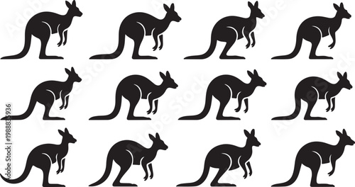 Black silhouette of horses in various running and galloping poses isolated on white background horse running horses