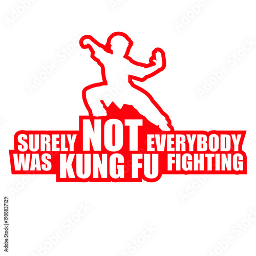 Surely Not Everybody Was Kung Fu Fighting – a brilliant, deadpan punchline to one of the most iconic songs ever. Perfect for music lovers and anyone with a sharp, skeptical sense of humor.