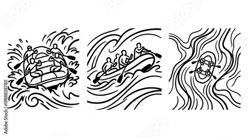 Rafting Adventure - Thrilling Whitewater Rafting Experience on the River.