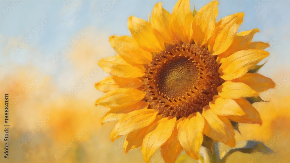 Fototapeta premium Sunflower in bloom