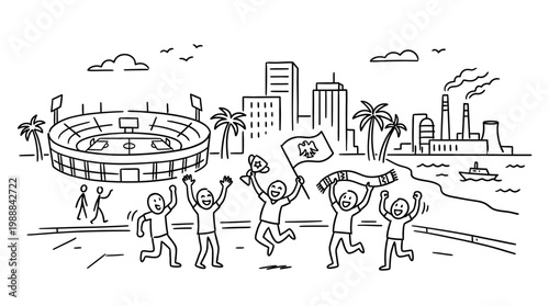 Excited Fans Celebrate Victory with Joyful Expressions and Cheers.