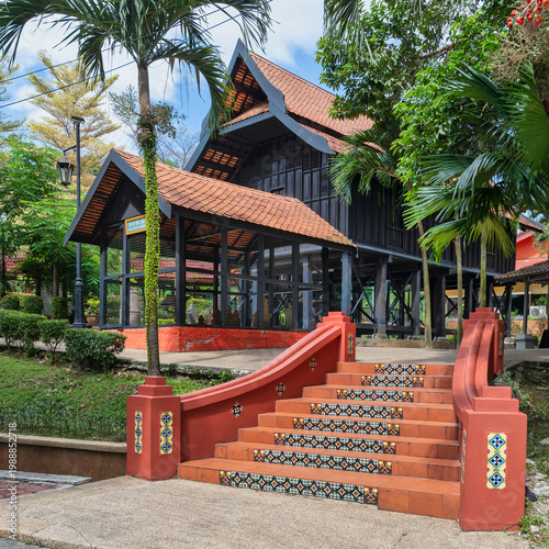 Photography Istana Satu, historic Malay palace reconstructed at Muzium Negara, Kuala Lumpur, Malaysia