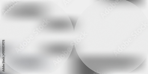 Black concentric circle texture. Radial geometric pattern background. Linear epicenter, radar, target concept. Round rippled halftone ring wallpaper for brochure, template, poster, overlay. Vector