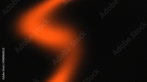 Abstract orange swirl on black background
