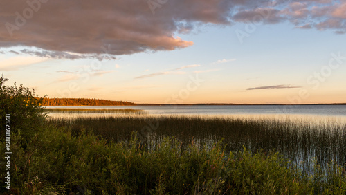Golden Hour Light on Clear Lake in Riding Mountain National Park, Manitoba