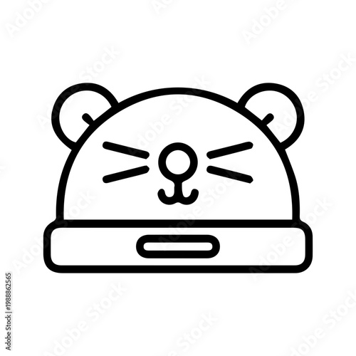 Cute Animal Beanie Icon