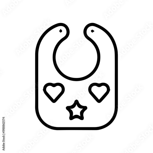 Baby bib icon