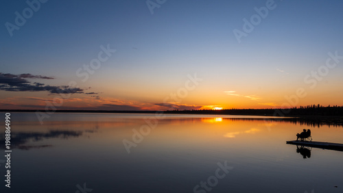 Reflections of a Quiet Sunset, Clear Lake, Riding Mountain National Park
