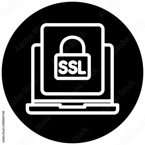 Certificate Lock Icon Button, Mini Illustration For Modern Concept, Ui, Ux Web And App Development. Related To Cyber Security, Data Protection.