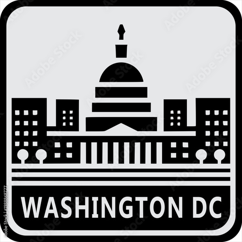 Washington DC Skyline Icon
